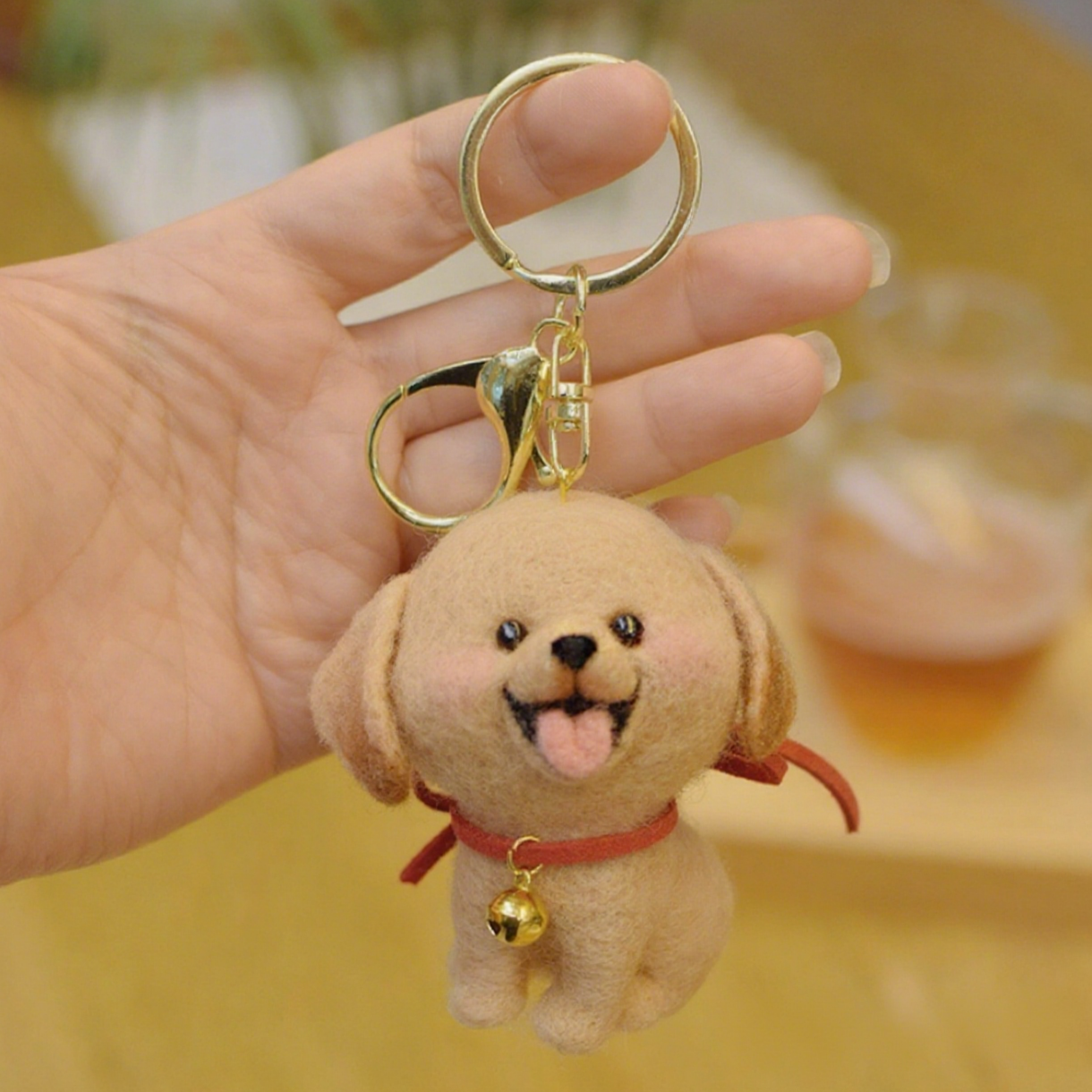 Mini Accessories Needle Felted DIY Kits: Golden Retriever