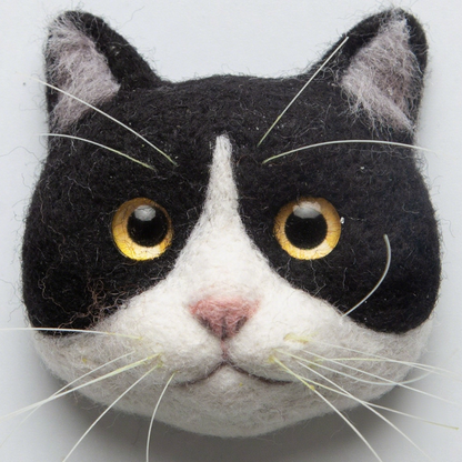 Cow Cat Avatar Needle Felted DIY Kits