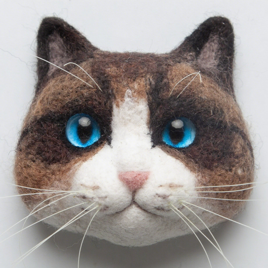Ragdoll Cat Avatar Needle Felted DIY Kits (small)