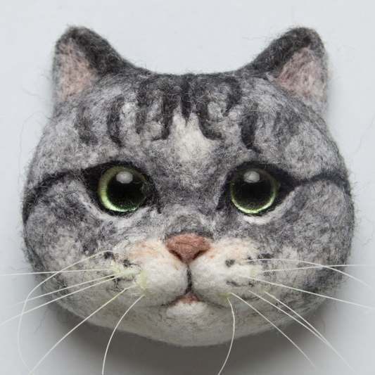 American Shorthair Avatar Needle Felted DIY Kits (small)