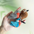 Fat Bird Wool Felt Brooch 2