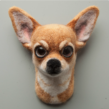 Chihuahua Avatar Needle Felted  DIY Kits