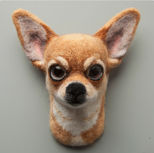 Chihuahua Avatar Needle Felted  DIY Kits
