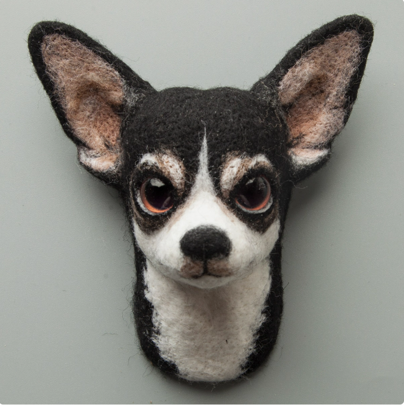 Chihuahua Avatar Needle Felted  DIY Kits