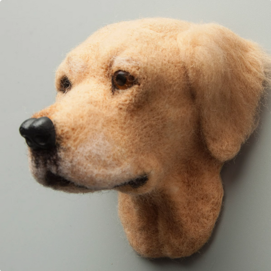 Golden Retriever Avatar Needle Felted  DIY Kits