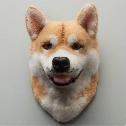 Shiba Inu Avatar Needle Felted  DIY Kits