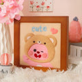 Cute Pet Frame Style Needle Felted DIY Kits:  Loopy 1