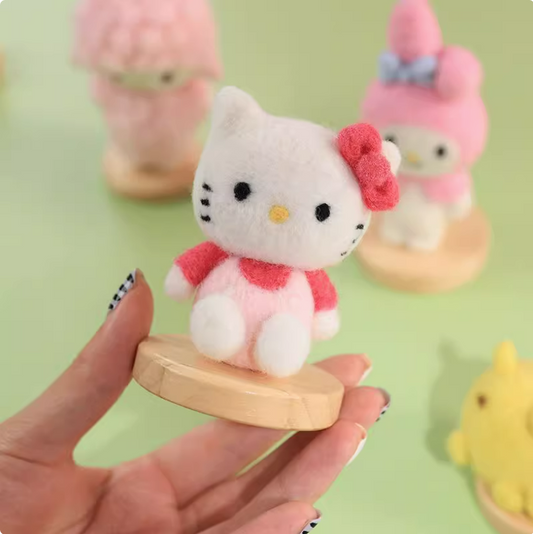 Mini Doll Needle Felted DIY Kits:  Kitty