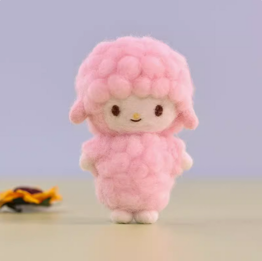 Mini Doll Needle Felted DIY Kits:  Sheep