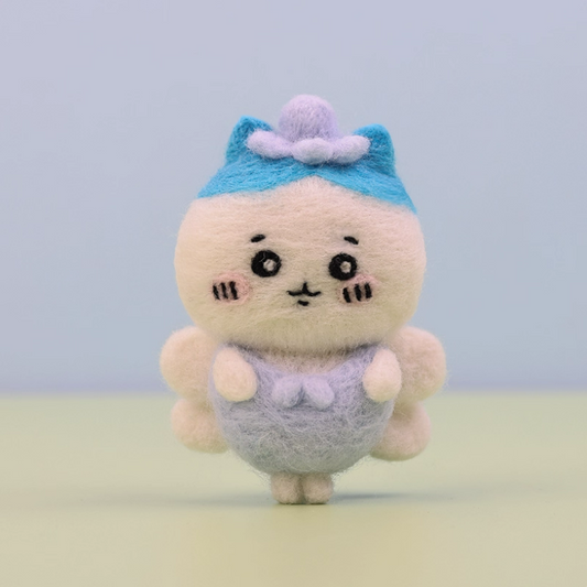 Mini Doll Needle Felted DIY Kits:  Blue Cat