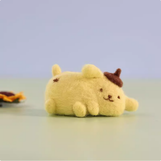 Mini Doll Needle Felted DIY Kits:  Puding Dog