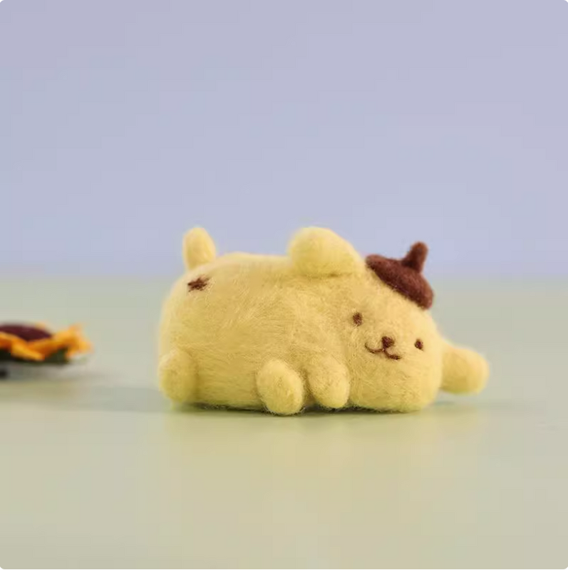 Mini Doll Needle Felted DIY Kits:  Puding Dog
