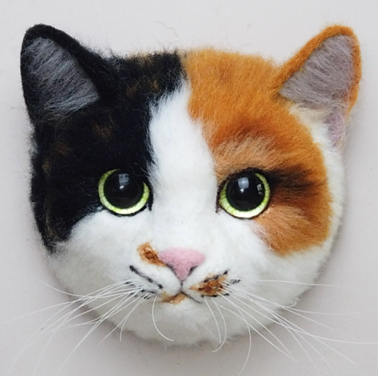 Calico Cat Avatar Needle Felted DIY Kits