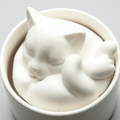 Cat Cup:Li Hua Cat Avatar Needle Felted DIY Kits 2