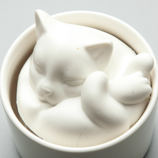 Cat Cup:Calico Cat Avatar Needle Felted DIY Kits