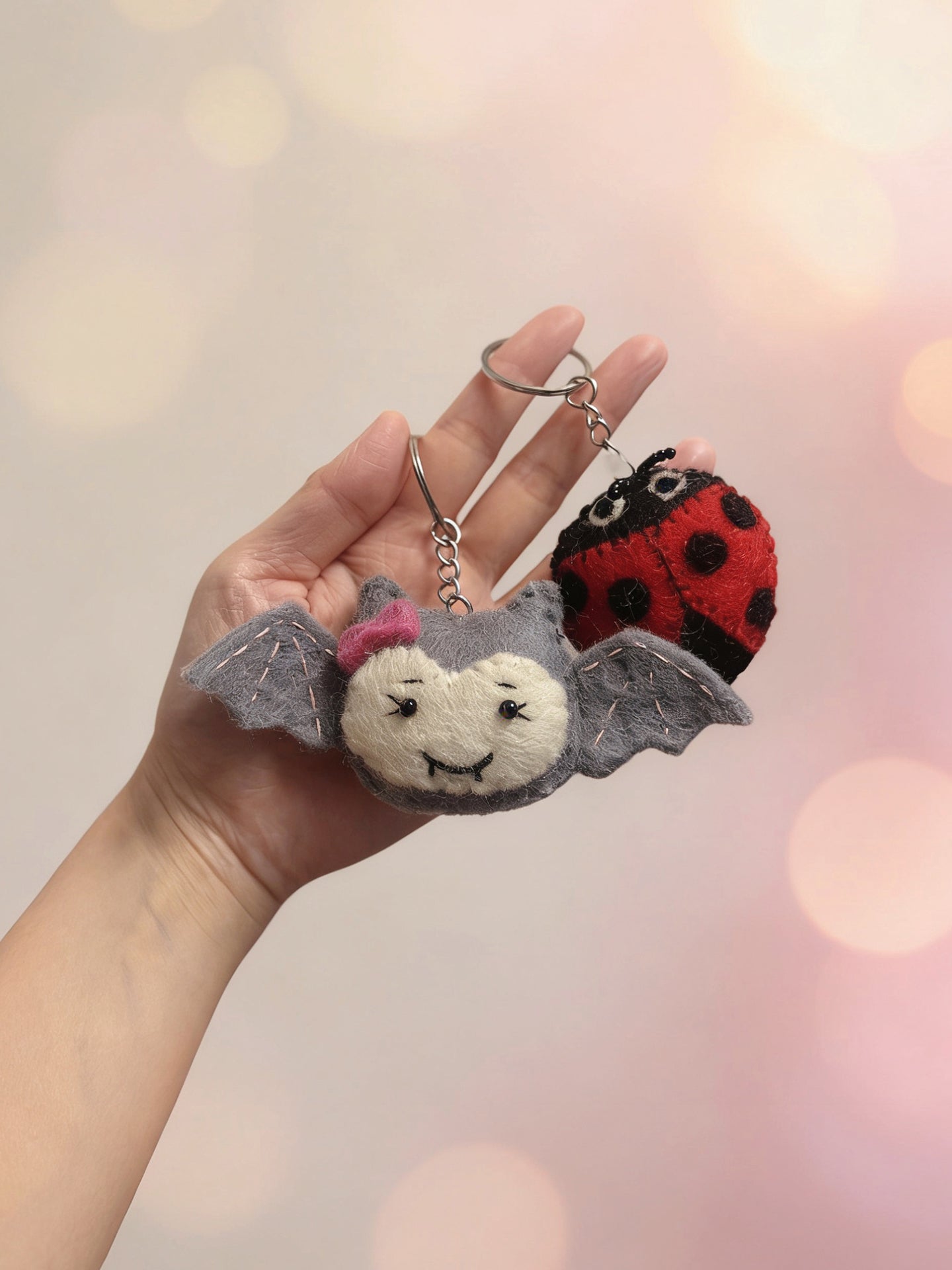 Animal Series Wool Felt Keychain