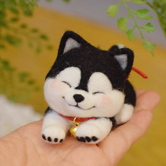Mini Accessories Needle Felted DIY Kits:  Husky