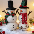 Cute Snowman Wool Felt Ornament 2