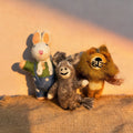 Little Lion & Flying Donkey Wool Felt Keychain 1
