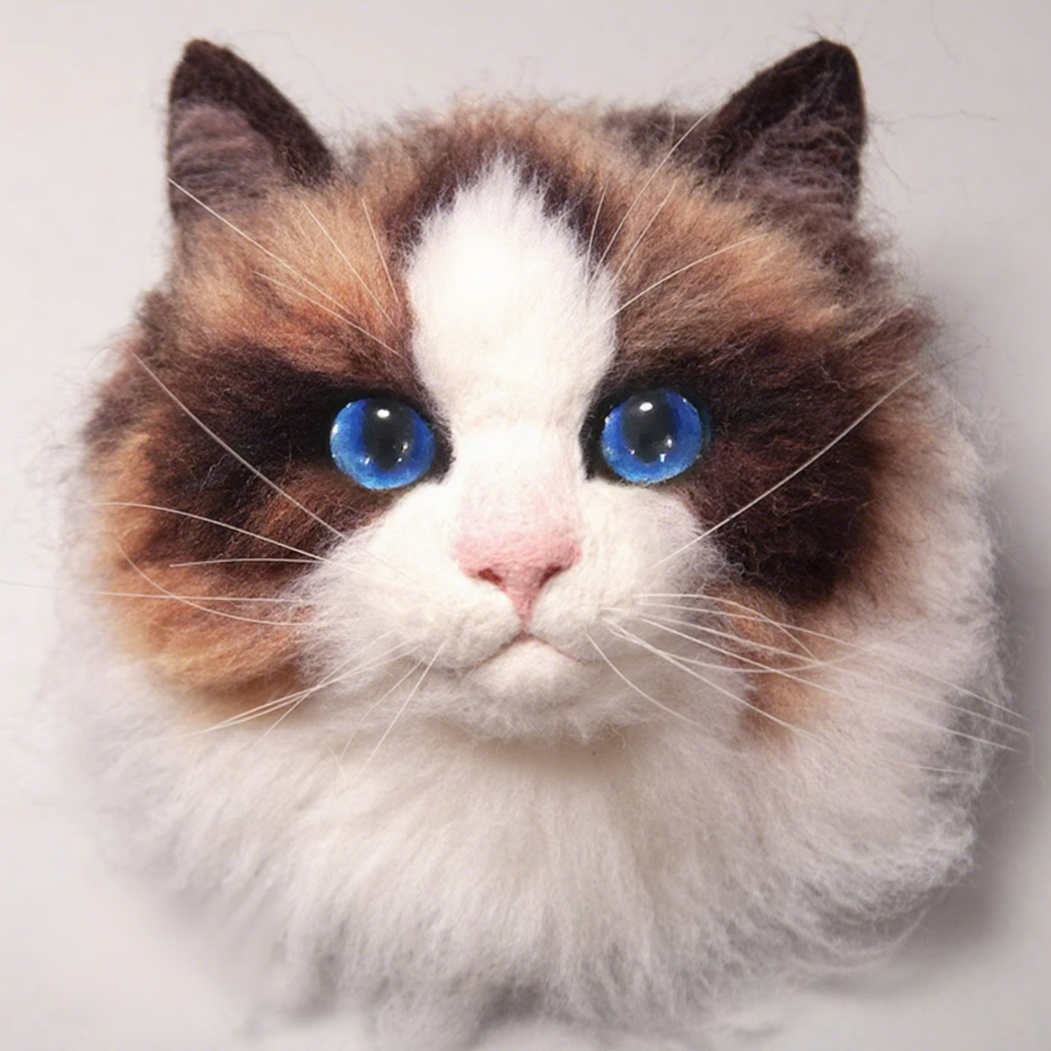 Ragdoll Cat Avatar Needle Felted DIY Kits