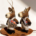 Backpack Pony Wool Felt Ornament 2