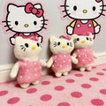 Pink Polka Dot Kitty Wool Felt Ornament 3