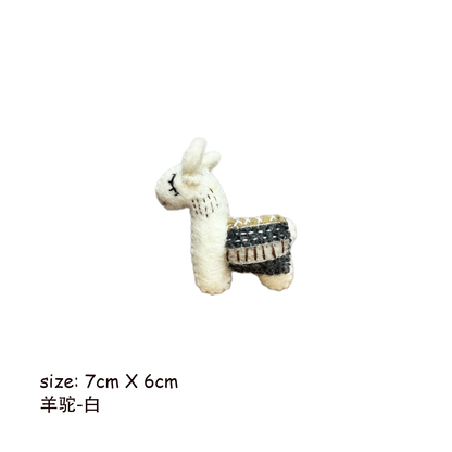 Alpaca Wool Felt Brooch