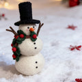 Cute Snowman Wool Felt Ornament 3