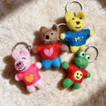 Cute Animal Wool Felt Keychain 4