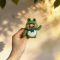 Frog & Tiger Wool Felt Brooch 5