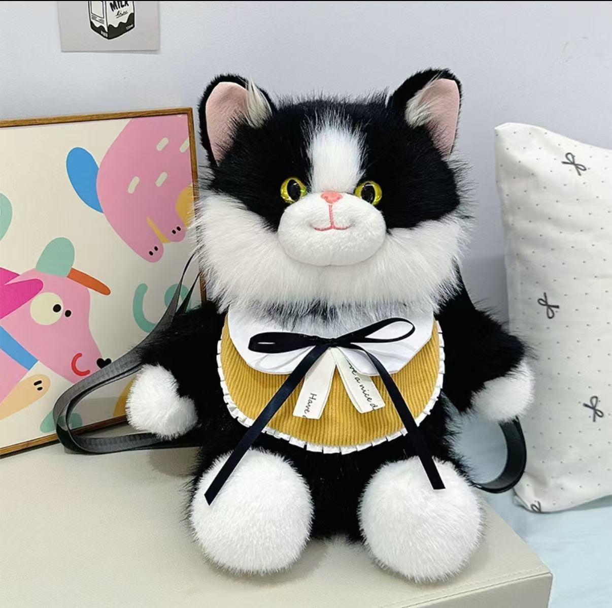 Plush Ragdoll Cat Backpack — Original Design