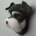 Schnauzer Avatar Needle Felted  DIY Kits 1