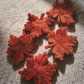 Oak & Maple Leaf Wool Felt Brooch 3