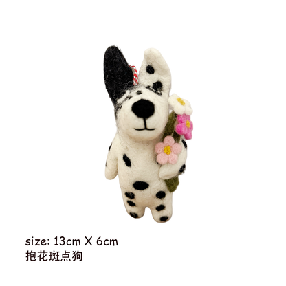 Puppy Series Wool Felt Ornament