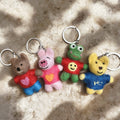 Cute Animal Wool Felt Keychain 3