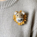 Animal Head Wool Felt Brooch 4