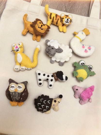 Animal Wool Felt Brooch