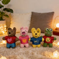 Cute Animal Wool Felt Keychain 1
