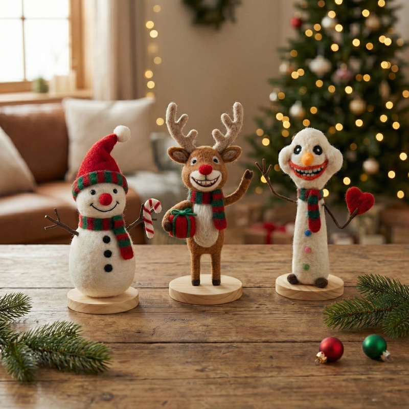 Finished Product:Happy Yeti Christmas collection combination - Love & Joy Design