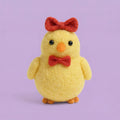 Finished Product: Complete Chicken Family Needle Felted Set - Handmade Mama, Gentleman & Baby Chick 3