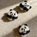 Panda Wool Felt Brooch 3