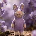 Purple Rabbit Wool Felt Ornament 1
