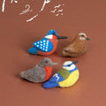 Fat Bird Wool Felt Brooch 1