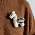Alpaca Wool Felt Brooch 2
