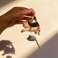Cat Catching Mouse Wool Felt Keychain 4