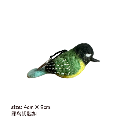Bird Series Wool Felt Keychain
