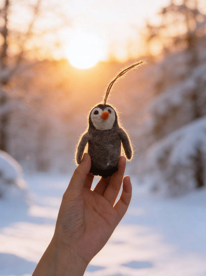 Ocean Series Penguin Wool Felt Ornament