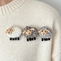 Sheep Wool Felt Brooch 1