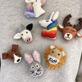Animal Head Wool Felt Brooch 1