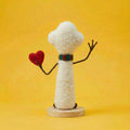 Happy Snowman Needle Felting Kit - Love & Joy Design, Perfect for Beginners 4